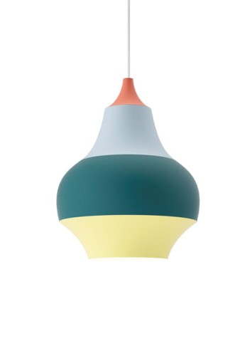 Lampa wisząca wewnętrzna CIRQUE Ø220 czerwony top - 1x40W E27 IP20 - LOUIS POULSEN