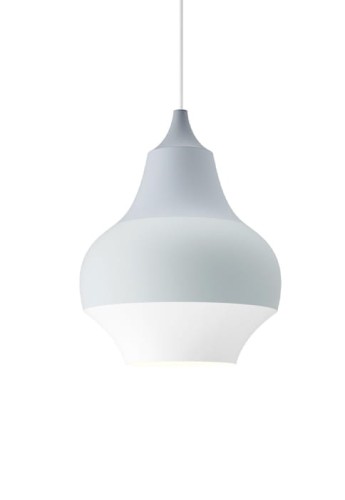 Lampa wisząca wewnętrzna CIRQUE Ø220 szary top - 1x40W E27 IP20 - LOUIS POULSEN