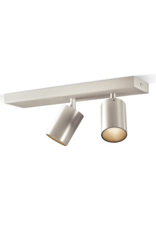 Oprawa oświetleniowa wewnętrzna sufit-ściana CARL 2 P12530 titanium - PANZERI