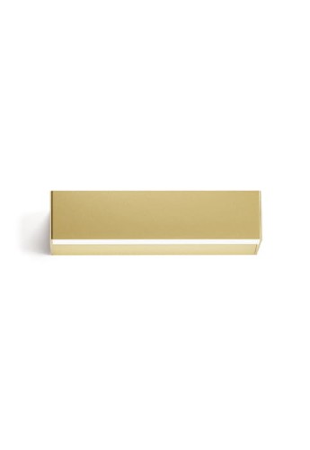 Oprawa oświetleniowa ścienna wewnętrzna TOY S mat brass - LED 18W 2700K Ra>90 1314lm 220-240V AC ON-OFF IP40 - PANZERI