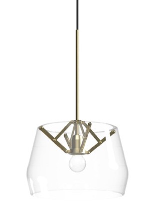 Lampa wisząca ATLAS D350 przezroczysty - 60W E27 220-240V IP20 - TONONE