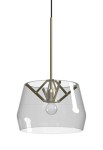Lampa wisząca ATLAS D350 neutralny szary - 60W E27 220-240V IP20 - TONONE