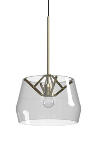 Lampa wisząca ATLAS D350 neutralny szary - 60W E27 220-240V IP20 - TONONE