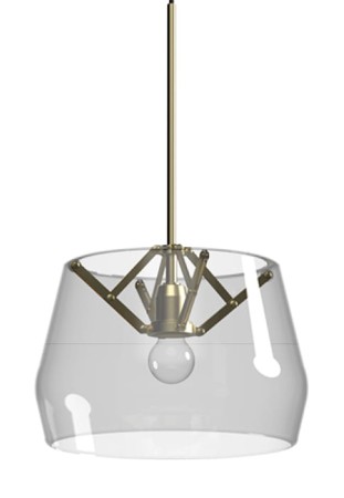 Lampa wisząca ATLAS D450 neutralny szary - 60W E27 220-240V IP20 - TONONE