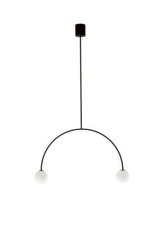 Lampa wisząca wewnętrzna RIGA 50 matowy czarny - 2xG9 220-240V IP20 - ROBIN 