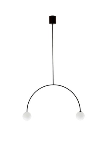 Lampa wisząca wewnętrzna RIGA 50 matowy czarny - 2xG9 220-240V IP20 - ROBIN