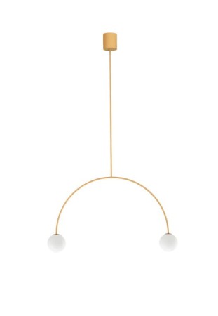 Lampa wisząca wewnętrzna RIGA 50 piaskowy żółty - 2xG9 220-240V IP20 - ROBIN 