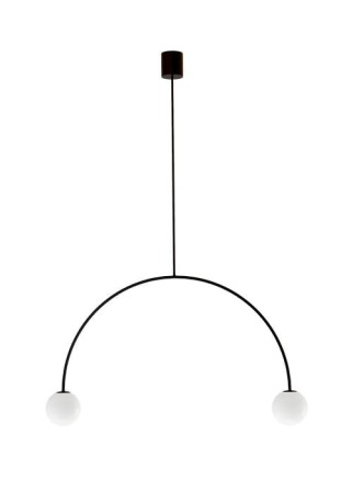 Lampa wisząca wewnętrzna RIGA 80 matowy czarny - 2xG9 220-240V IP20 - ROBIN