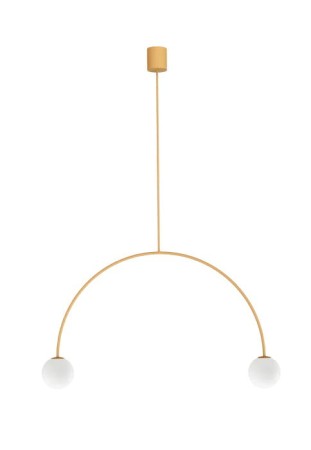 Lampa wisząca wewnętrzna RIGA 80 piaskowy żółty - 2xG9 220-240V IP20 - ROBIN 