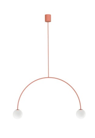 Lampa wisząca wewnętrzna RIGA 80 koral - 2xG9 220-240V IP20 - ROBIN