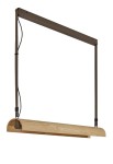 Lampa wisząca ALUET S/100 beż-drewno jesionowe - 34,56W LED CRI:90 2700K 4200lm - BOVER