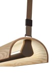 Lampa wisząca ALUET S/100 beż-drewno jesionowe - 34,56W LED CRI:90 2700K 4200lm - BOVER
