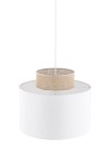 Lampa wisząca DUO White Juta - E27 15W LED 230V IP20