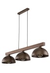 Lampa wisząca OSLO 3 brown - E27 15W LED 230V IP20