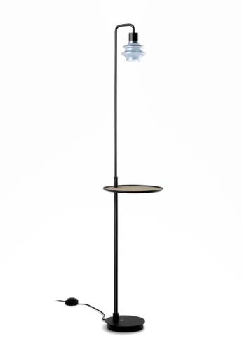 Lampa podłogowa DROP P/131 blue glass - 3W LED 230V 50Hz CRI: 90 2700K 345lm IP20 - BOVER