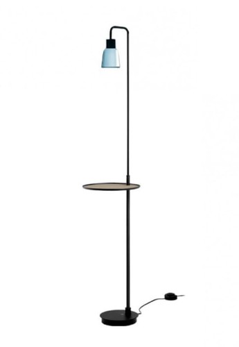 Lampa podłogowa DRIP P/131 blue glass - 3W LED 230V 50Hz CRI: 90 2700K 345lm IP20 - BOVER
