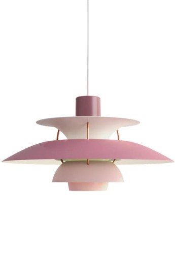 Lampa wisząca wewnętrzna HP 5 odcienie różu - 75W E27 IP20 - LOUIS POULSEN