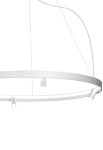 Lampa sufitowa wisząca ARENA white - LED 129W 2700K Ra>90 9675lm 220-240V AC dimmable (DALI/Push DIM) ⌀150 cm - PANZERI