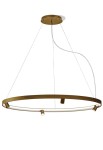 Lampa sufitowa wisząca ARENA bronze - LED 129W 2700K Ra>90 9675lm 220-240V AC dimmable (DALI/Push DIM) ⌀150 cm - PANZERI