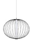 Lampa wisząca TREVISO mała czarna - LED 18W, 3000K, 1600lm, 230V, IP20 
