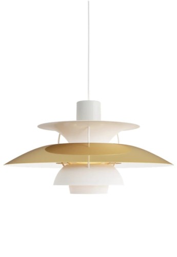 Lampa wisząca wewnętrzna HP 5 mosiężny - 75W E27 IP20 - LOUIS POULSEN