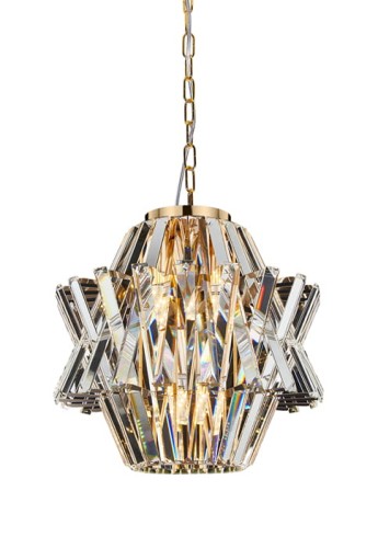 Lampa wisząca wewnętrzna CROWN GOLD - 4xE14 max 40W LED 230V IP20