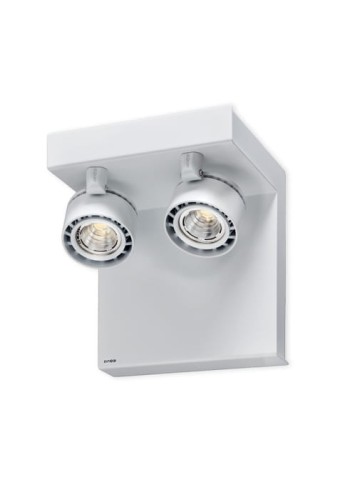Oprawa oświetleniowa ścienna STEP 3 matt white - 2x18W+66W, 3000K, CRI85, ON/OFF, IP20, Medium 44° - EXENIA