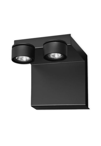 Oprawa oświetleniowa ścienna STEP 3 matt black - 2x18W+66W, 3000K, CRI85, ON/OFF, IP20, Medium 44° - EXENIA