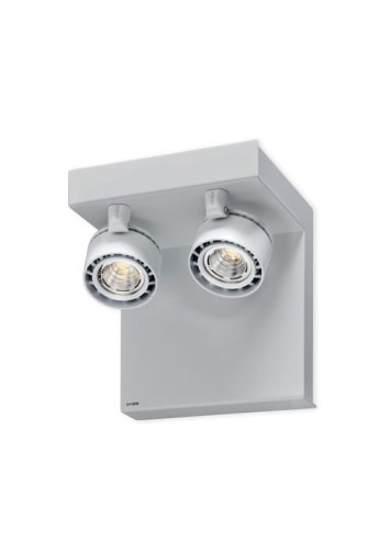Oprawa oświetleniowa ścienna STEP 3 parget white - 2x18W+66W, 3000K, CRI85, ON/OFF, IP20, Medium 44° - EXENIA