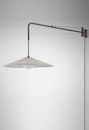 Lampa ścienna wewnętrzna NANS 55 A/98 beżowy - 15W LED E-27 A60 100-240V IP20 - BOVER