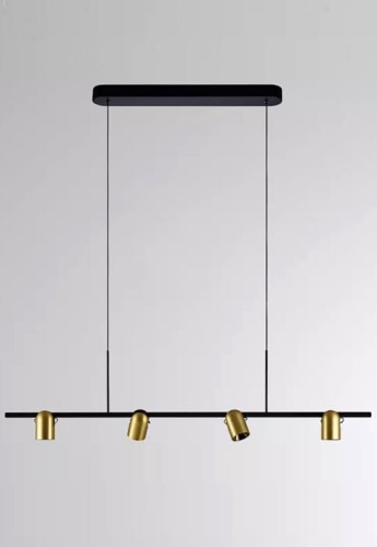 Lampa sufitowa wisząca wewnętrzna NUUN PD black gold - LED 25W 2700-3000K 1880lm UGR <28 IP20 - MOLTO LUCE
