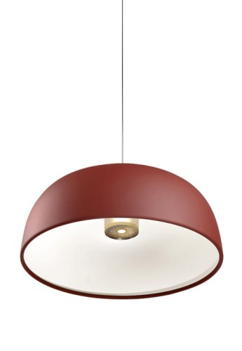 Lampa sufitowa wisząca TIA 400 oxygen red - LED 18W 3000K 1981lm IP20 Phase Cut - LUMINA