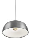 Lampa sufitowa wisząca TIA 400 brushed aluminium - LED 18W 3000K 1981lm IP20 Phase Cut - LUMINA