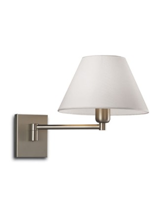 Lampa ścienna wewnętrzna AMERICANA A-1203/1 Matt Nickel - LED 1xE27 IP20 - PUJOL 