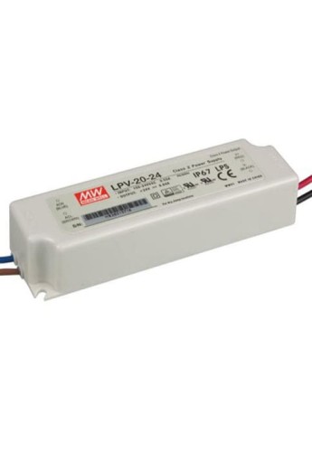 Zasilacz napięciowy LPV-20-24 - LED 20W 24V 0.84A IP67 - MEAN WELL