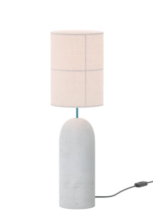 Lampa stołowa wewnętrzna RANIA naturalny-biały kremowy - E27 220-240V IP20 - ROBIN