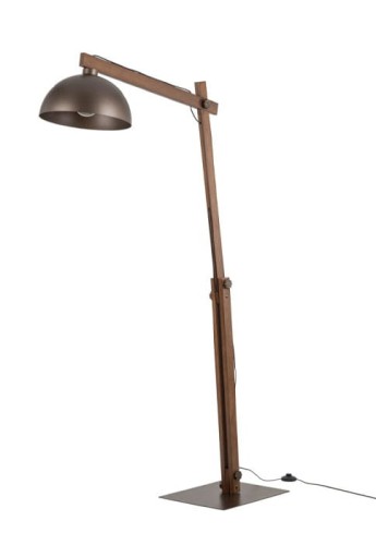 Lampa podłogowa OSLO BROWN 1 - E27 15W 230V IP20
