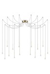 Lampa wisząca wewnętrzna LUCCIOLA SP 16 brass - LED 16W 3000K 1300lm 220-240V IP20