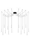 Lampa wisząca wewnętrzna LUCCIOLA SP 16 black - LED 16W 3000K 1300lm 220-240V IP20