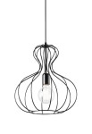 Lampa sufitowa wewnętrzna AMPOLLA-1 SP1 black - E27 60W 220-240V IP20 