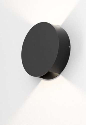 Oprawa oświetleniowa okrągła ścienna zewnętrzna LEDPOINT UP&DOWN M927 68° czarny - 7,5W, 2700K, 340lm, CRI>90, IP65 - AQFORM