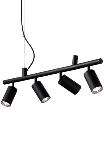 Lampa sufitowa wisząca DYNAMITE SP4 black - GU10 max 4x28W 220-240V IP20