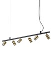 Lampa sufitowa wisząca DYNAMITE SP6 brass - GU10 max 6x28W 220-240V IP20