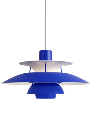 Lampa wisząca wewnętrzna HP 5 monochromatyczny niebieski - 75W E27 IP20 - LOUIS POULSEN
