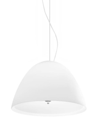 Lampa sufitowa wisząca WILLY GLASS ⌀50 white - LED retrofit-halogen max 150W 220-240V AC IP20 - PANZER