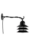 Lampa ścienna zewnętrzna VANT czarna - E27 Maks 20W LED IP44