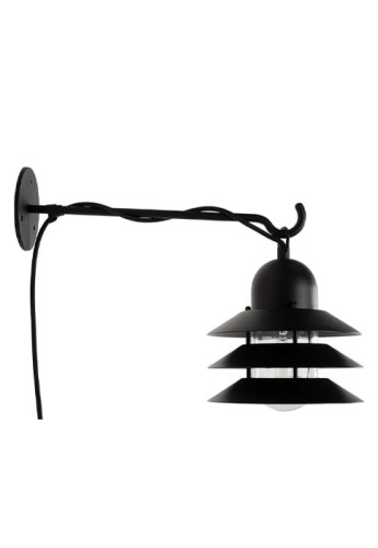 Lampa ścienna zewnętrzna VANT czarna - E27 Maks 20W LED IP44