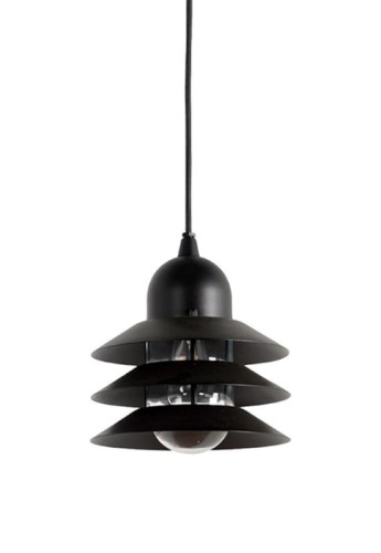 Lampa wisząca zewnętrzna VANT czarna - E27 Maks 20W LED IP44