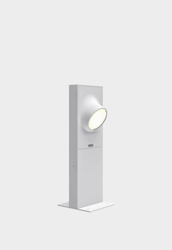 Słupek ogrodowy zewnętrzny CICLOPE 50 MONOLATERALE szaro-biały - LED 6.5W 220-240V 3000K 383lm IP65 - ARTEMIDE