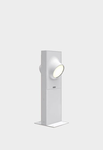 Słupek ogrodowy zewnętrzny CICLOPE 50 BILATERALE szaro-biały - LED 13W 220-240V 3000K 765lm IP65 - ARTEMIDE